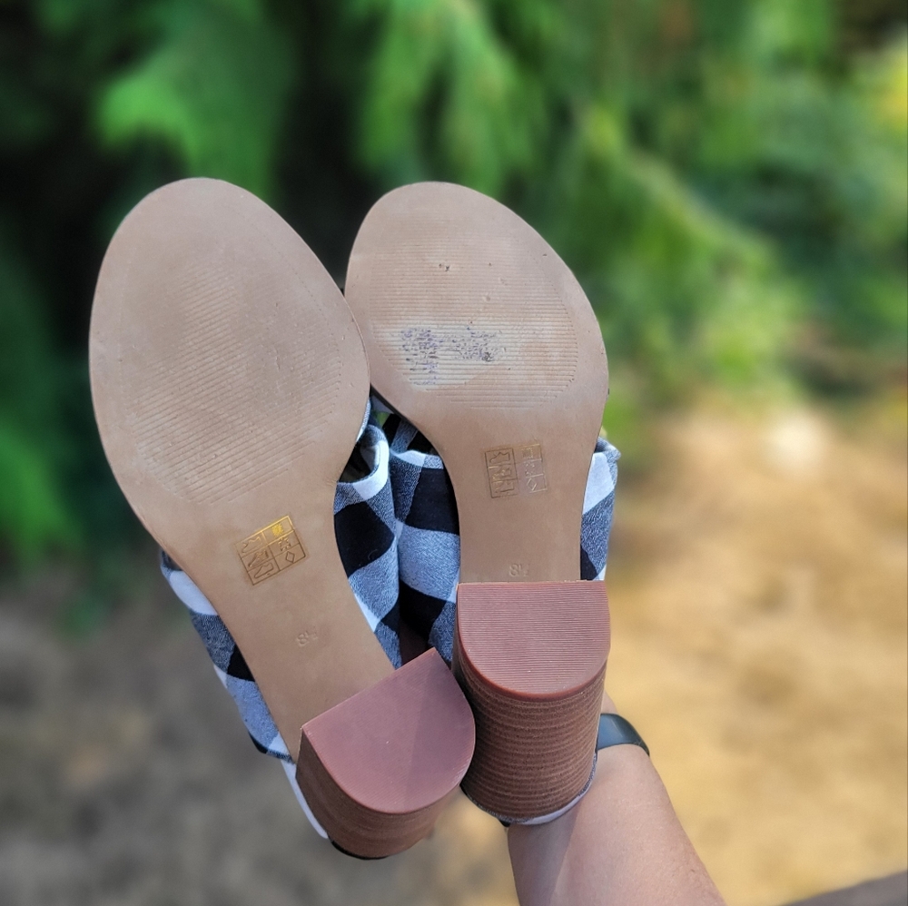 Madewell Alexandria Mule In Gingham Check - Picture 6 of 9